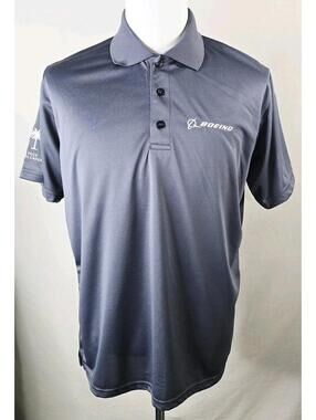 NWT Boeing South Carolina Omega Gray Polo Shirt Men’s M New With Tags